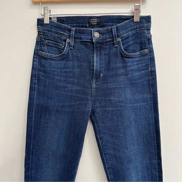 Citizens of Humanity rocket crop high rise skinny jeans raw hem size 26 - Picture 3 of 12